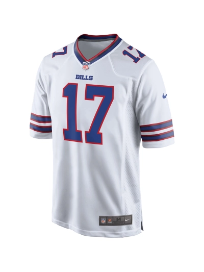 Men's Buffalo Bills Josh Allen Nike White Game Player Jersey 02