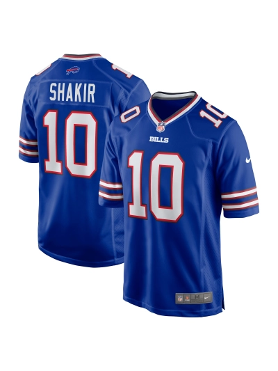 Men's Buffalo Bills Khalil Shakir Nike Royal Game Jersey 01