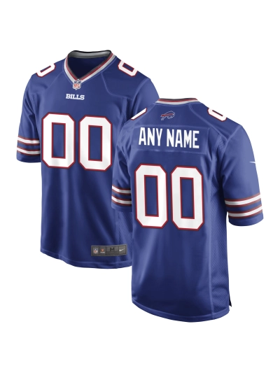 Men's Buffalo Bills Nike Royal Custom Game Jersey 01