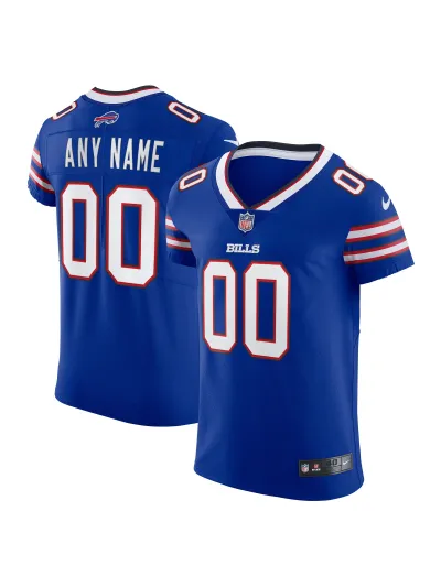 Men's Buffalo Bills Nike Royal Vapor Elite Custom Jersey 01