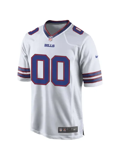 Men's Buffalo Bills Nike White Custom Game Jersey 02
