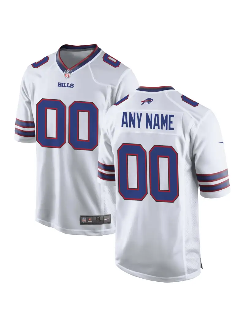 Men's Buffalo Bills Nike White Custom Game Jersey