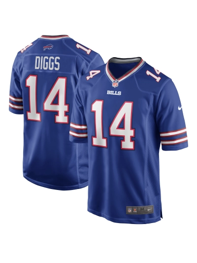 Men's Buffalo Bills Stefon Diggs Nike Royal Game Player Jersey 01