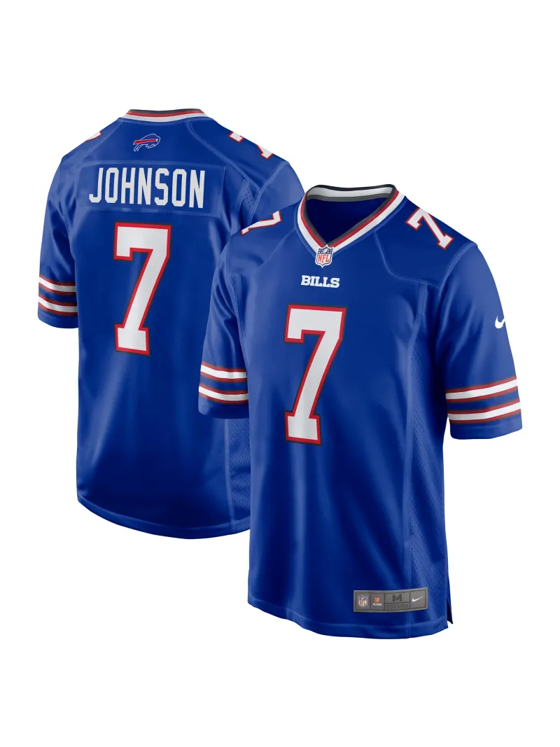 Men's Buffalo Bills Taron Johnson Nike Royal Game Jersey