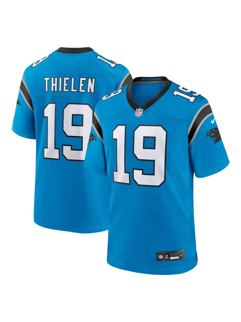 Men's Carolina Panthers Adam Thielen Nike Blue Alternate Game Jersey
