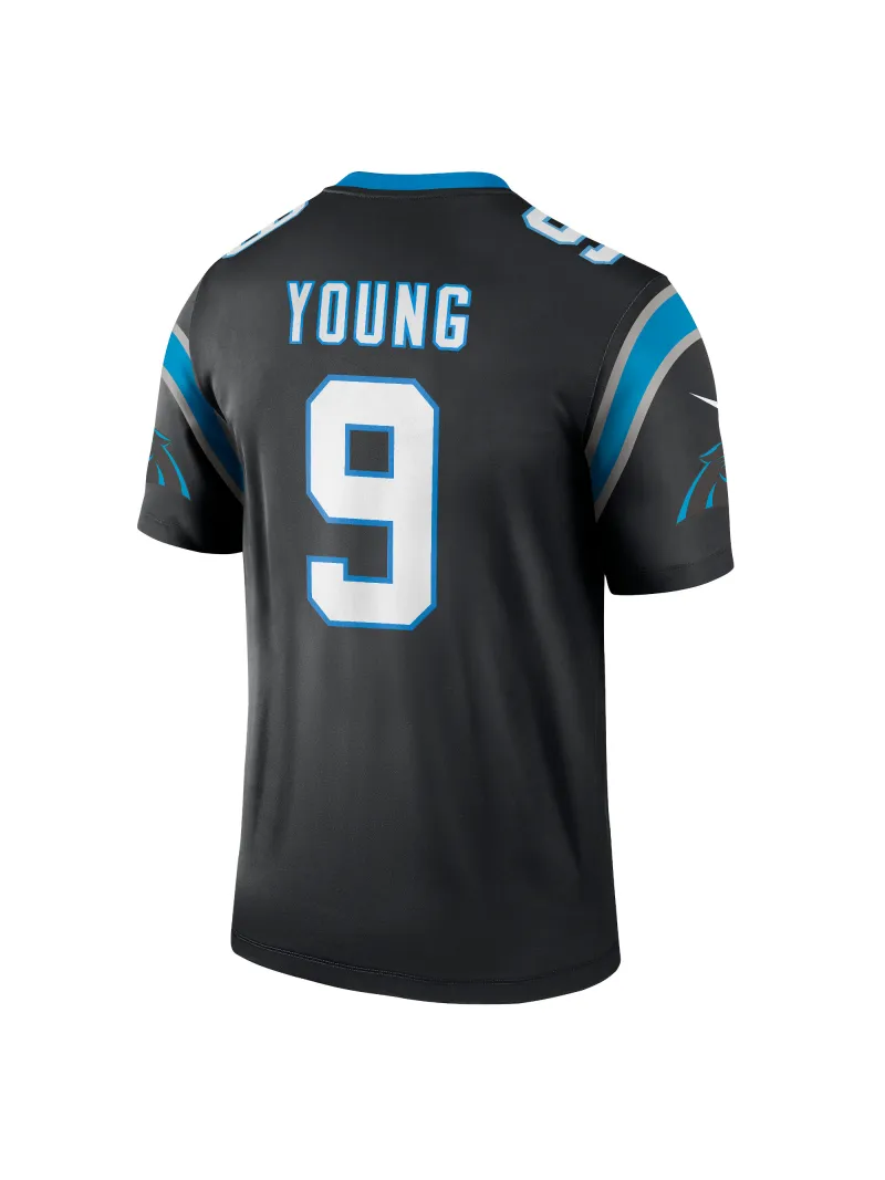 Men's Carolina Panthers Bryce Young Nike Black Legend Jersey