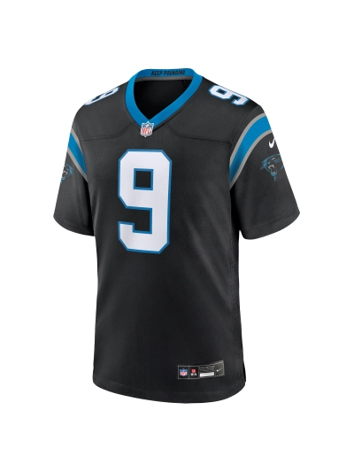 Men's Carolina Panthers Bryce Young Nike Black Team Game Jerseyey 02