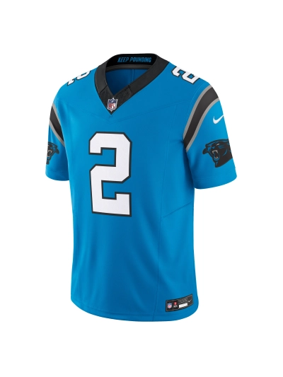Men's Carolina Panthers D.J. Moore Nike Blue Vapor F.U.S.E. Limited Jersey 02