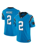 Men's Carolina Panthers D.J. Moore Nike Blue Vapor F.U.S.E. Limited Jersey