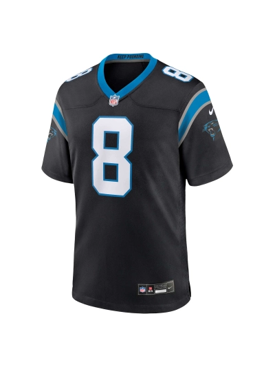 Men's Carolina Panthers Jaycee Horn Nike Black Game Jersey 02