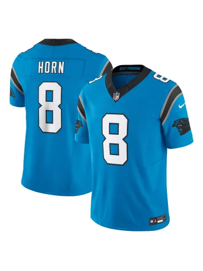 Men's Carolina Panthers Jaycee Horn Nike Blue Vapor F.U.S.E. Limited Jersey 01