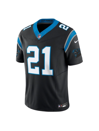 Men's Carolina Panthers Jeremy Chinn Nike Black Vapor F.U.S.E. Limited Jersey 02