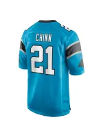 Men's Carolina Panthers Jeremy Chinn Nike Blue Game Jersey
