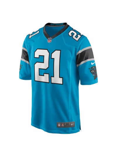 Men's Carolina Panthers Jeremy Chinn Nike Blue Game Jersey 02