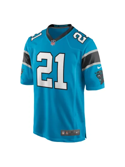 Men's Carolina Panthers Jeremy Chinn Nike Blue Game Jersey 02