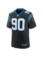 Men's Carolina Panthers Julius Peppers Nike Black Retired Player Game Jersey
