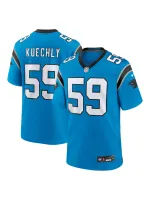 Men's Carolina Panthers Luke Kuechly Nike Blue Retired Player Game Jersey