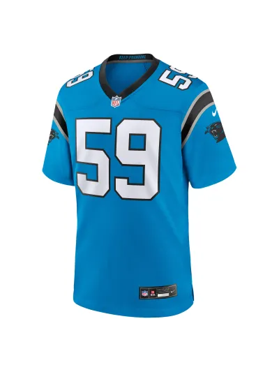 Men's Carolina Panthers Luke Kuechly Nike Blue Retired Player Game Jersey 02