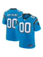 Men's Carolina Panthers Nike Blue Alternate Custom Game Jersey