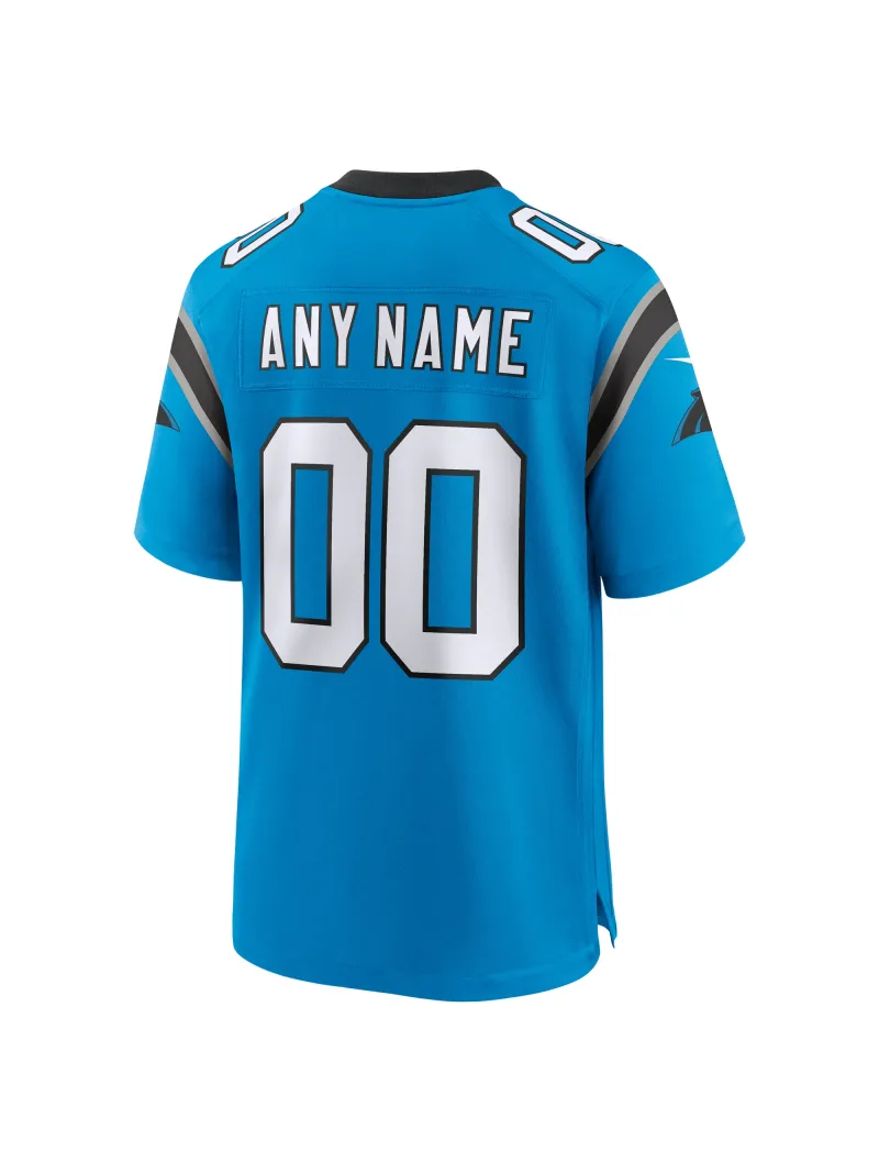 Men's Carolina Panthers Nike Blue Alternate Custom Game Jersey