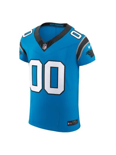 Men's Carolina Panthers Nike Blue Vapor F.U.S.E. Elite Custom Jersey 02