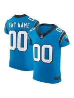 Men's Carolina Panthers Nike Blue Vapor F.U.S.E. Elite Custom Jersey