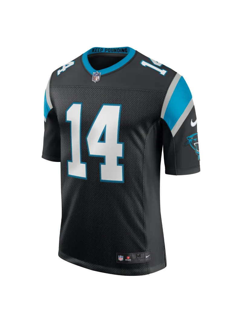 Men's Carolina Panthers Sam Darnold Nike Black Vapor Limited Jersey
