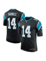 Men's Carolina Panthers Sam Darnold Nike Black Vapor Limited Jersey