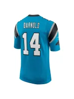 Men's Carolina Panthers Sam Darnold Nike Blue Vapor Limited Jersey