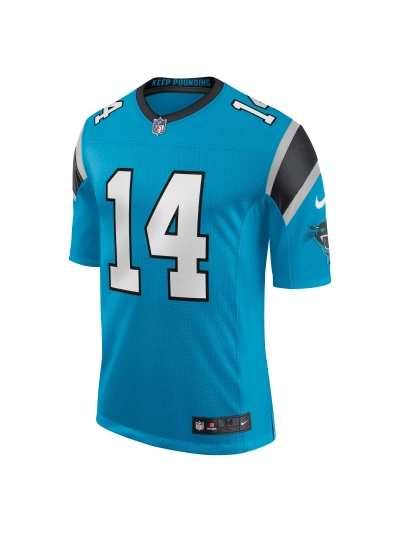 Men's Carolina Panthers Sam Darnold Nike Blue Vapor Limited Jersey 02
