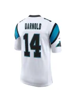 Men's Carolina Panthers Sam Darnold Nike White Vapor Limited Jersey