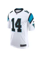 Men's Carolina Panthers Sam Darnold Nike White Vapor Limited Jersey