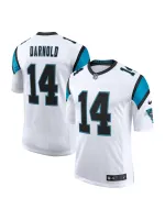 Men's Carolina Panthers Sam Darnold Nike White Vapor Limited Jersey