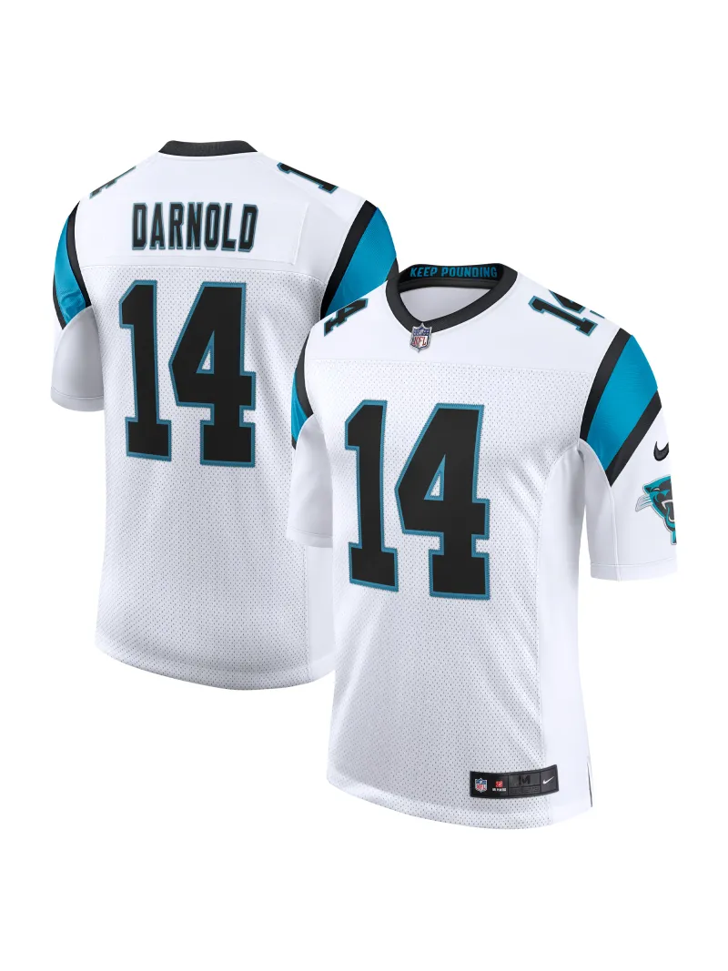 Men's Carolina Panthers Sam Darnold Nike White Vapor Limited Jersey