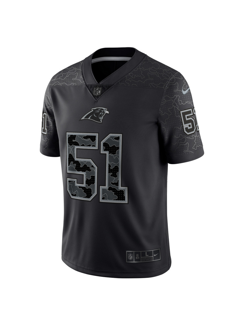 Men's Carolina Panthers Sam Mills Nike Black Retired Player RFLCTV Limited Jersey