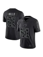 Men's Carolina Panthers Sam Mills Nike Black Retired Player RFLCTV Limited Jersey