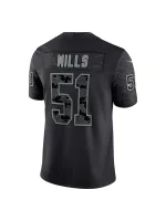 Men's Carolina Panthers Sam Mills Nike Black Retired Player RFLCTV Limited Jersey
