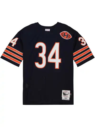 Men's Chicago Bears 1983 Walter Payton Mitchell & Ness Navy Authentic Throwback Retired Player Jersey 02