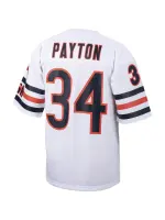 Men's Chicago Bears 1985 Walter Payton Mitchell & Ness White Authentic Throwback Retired Player Jersey