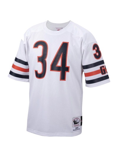 Men's Chicago Bears 1985 Walter Payton Mitchell & Ness White Authentic Throwback Retired Player Jersey 02