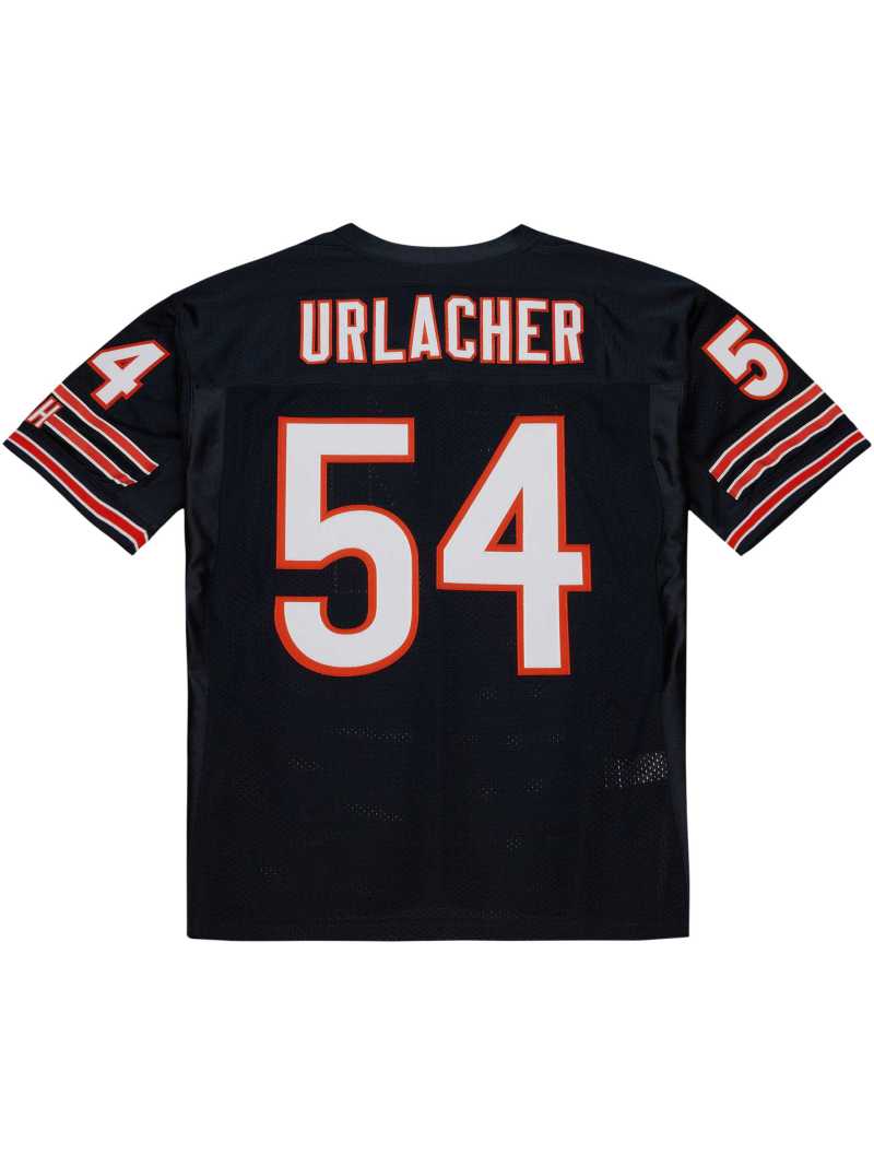 Men's Chicago Bears 2003 Brian Urlacher Mitchell & Ness Navy Authentic Throwback Retired Player Jersey