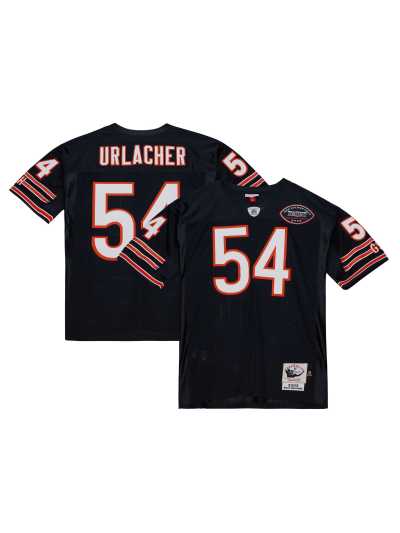 Men's Chicago Bears 2003 Brian Urlacher Mitchell & Ness Navy Authentic Throwback Retired Player Jersey 01