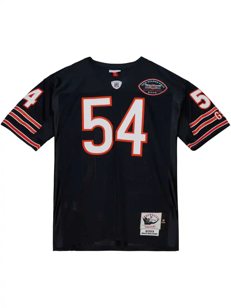 Men's Chicago Bears 2003 Brian Urlacher Mitchell & Ness Navy Authentic Throwback Retired Player Jersey