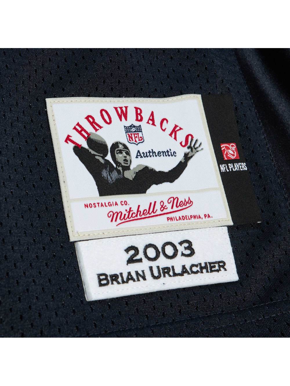 Men's Chicago Bears 2003 Brian Urlacher Mitchell & Ness Navy Authentic Throwback Retired Player Jersey