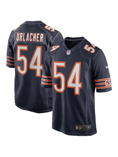 Men's Chicago Bears Brian Urlacher Nike Navy Game Retired Player Jersey 01
