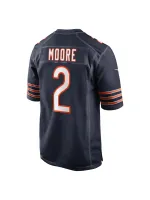 Men's Chicago Bears D.J. Moore Nike Navy Team Color Game Jersey