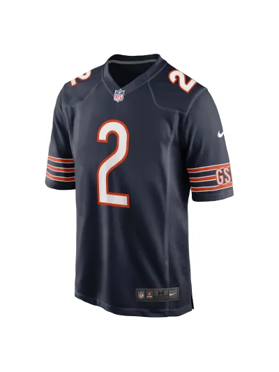 Men's Chicago Bears D.J. Moore Nike Navy Team Color Game Jersey 02