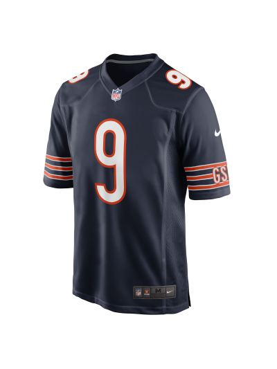 Men's Chicago Bears Jaquan Brisker Nike Navy Game Player Jersey 02
