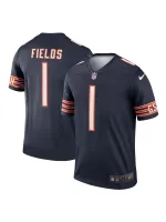 Men's Chicago Bears Justin Fields Nike Navy Legend Jersey