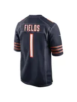 Men's Chicago Bears Justin Fields Nike Navy Player Game Jersey